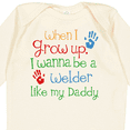 thumbnail image 4 of Inktastic Welder Like Daddy Boys or Girls Long Sleeve Baby Bodysuit, 4 of 5