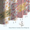thumbnail image 6 of Pioneer Flower Floral Print Pattern Shower Curtain 72"x72" ,Bathroom Decorative Shower Curtains Set with 12 Hooks,Modern Waterproof Washable Shower Curtain, 6 of 6