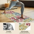 thumbnail image 4 of Pioneer Flower Floral Print Pattern Hot Yoga Mat Towel Non Slip for Hot Yoga - Quick-Drying Yoga Mat Cover with 4 Corner Pockets with Travel Bag - Hot Yoga Towel Non Slip 70"x26", 4 of 6