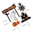 thumbnail image 4 of 1 set Halloween cake decor Halloween party Cake Topper insert sign, 4 of 4