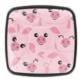 thumbnail image 1 of 4 Pcs Square Cabinet Handle Cupboard Knob Drawer Pulls Handle Pig Expression Drawer Knobs with Screws Furniture Decoration, 1 of 7