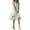 A010-White, variant on Wedding Guest Dresses for Women Date Night V Neck Bohemian Knee Length Plus Size Summer Dresses Floral Swing Short Sleeve Sundresses