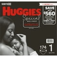 thumbnail image 2 of Huggies Special Delivery Hypoallergenic Baby Diapers, Size 1 (174 Ct.), 2 of 4
