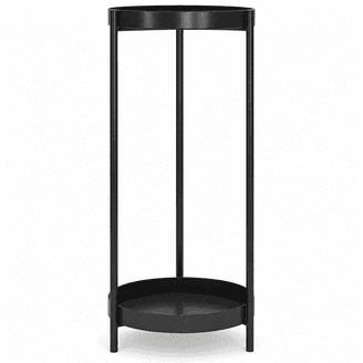Zaer ZR190422-WH Paris 1968 Vintage Style Iron Cage Plant Stand&