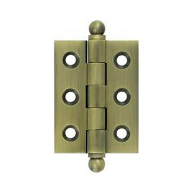 Deltana CH2015U5 Charnière 2 x 1.5 Po avec Embouts Boule - Antique