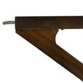 thumbnail image 6 of Powell Thornton 2-Tier Z-Frame Rolling Bar Cart with Glass Top, Walnut, 6 of 13