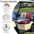 thumbnail image 6 of HUIACONG Mexican Flag Washable Golf Cart Seat Covers, Universal Golf Accessories Easy to Install Non-Slip Golf Cart Seat Covers 2 Piece for EZGO RXV TXT Precedent, 6 of 7