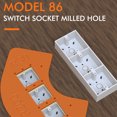 thumbnail image 3 of Corner Radius Jig, Portable R15 R30 R100 R200 Radius Jig Router Template  for Woodworking, 3 of 7