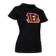 thumbnail image 3 of NFL Playera Aficionado Básica Cincinnati Bengals Negro para Mujer, Talla Grande, 3 of 5