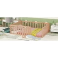thumbnail image 4 of Full Size Wood Daybed Frame with Fence, Natural, 4 of 9