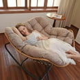 thumbnail image 5 of SWITTE Outdoor Rocking Chair, Indoor Lounge Rocking Chair with Cushion Chair, Beige, 5 of 10