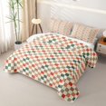 thumbnail image 3 of Erosebridal Colorful Geometric Plaid Quilt Full,Multicolor Grid Full Bedspread Sets For Boys,3 Pieces, 3 of 7