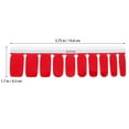 thumbnail image 3 of GOOHOCHY 1 hoja / 20 piezas de color sólido adhesivo para decoración de uñas con encanto calcomanía de uñas decoración DIY accesorio de manicura para mujeres y niñas (rojo), 3 of 7