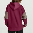 thumbnail image 3 of Wensltd Chandail à Capuche de Printemps pour Femmes Décontracté Couleur Unie Col Rond Manches Longues Chandail Blouse, 3 of 6
