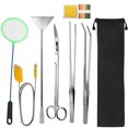 thumbnail image 1 of Kit de herramientas de jardinería acuática para acuarios Lxiyu 7 en 1 de acero inoxidable, 1 of 7