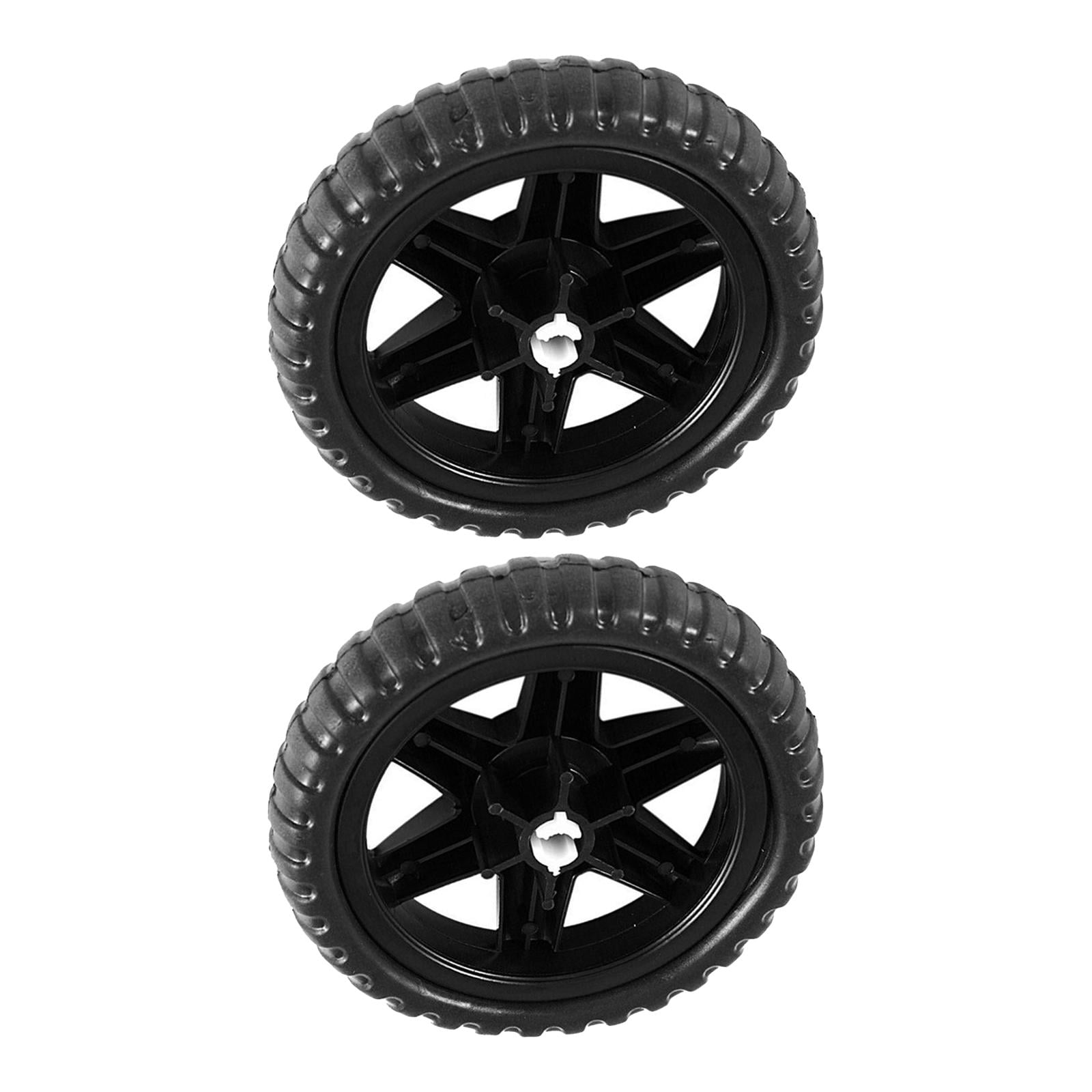 2Pcs Wheelbarrow Tire Rubber Caster Lawn Cart Replacement Tire for