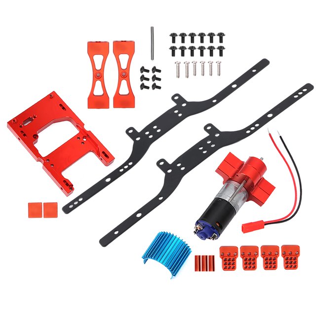 RC Car Frame, Metal RC Car Motor, Antiwear RC Car Accessory For MN90 RC Car Parts RC Car Rouge