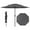 Grey, variant on Costway 10 ft 3-tier Vented Patio Umbrella Large Market Table Umbrella Outdoor Sun Shade Black