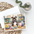 thumbnail image 2 of Carolines Treasures DAC6908GCA7P 5 x 7 in. Decorating Easter Staffordshire Bull Terrier Greeting Cards - Pack of 8, 2 of 3