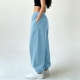 thumbnail image 6 of Karymi Solid Casual Sweatpants Women, Balloon Long Pants, Drawstring Elastic Waist Relaxed Fit Elastic Cuffs with Side Pockets, 6 of 7