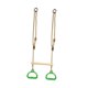 thumbnail image 3 of Juego de columpios de trapecio para niños y adultos, equipo de juegos con anillos de gimnasio Verde, 3 of 9