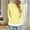 Yellow, variant on Brondbend Women Hoodie Hooded Sweatshirt Women Long Sleeved Pockets Drawstring Pullover Stripe Casual Loose Tops Lady Festival Fall Winter Wear Sky Blue