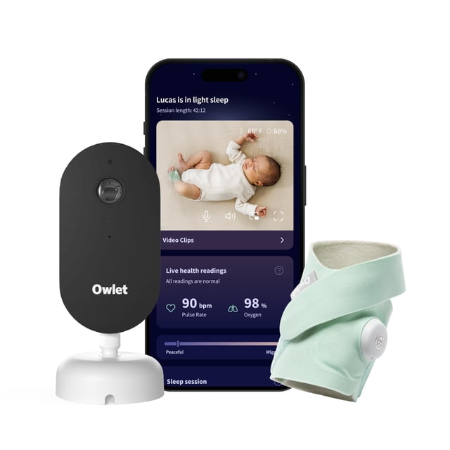 Monitor Inteligente para Bebés Owlet Dream Duo 3ª Generación Video HD 2K