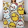 thumbnail image 3 of nygtbtfer Duck Bird Doodle Cartoon Throw Blanket Ultra Soft Warm All Season Decorative Fleece Blankets for Bed Chair Car Sofa Couch Bedroom, 3 of 6