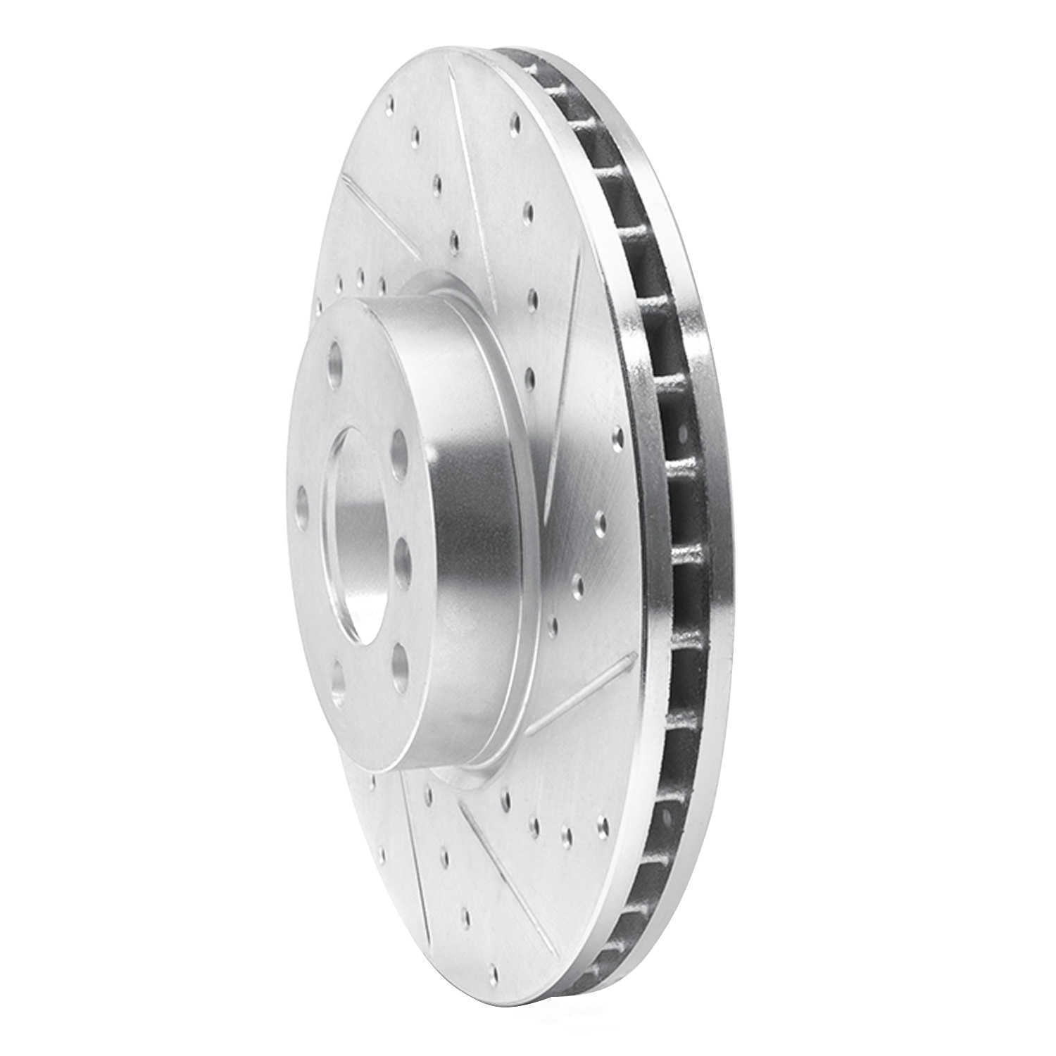 Dynamic Friction Company 631-31144R DFC Brake Rotor - Drilled And Slotted - Silver