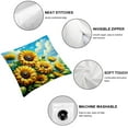 thumbnail image 4 of Outdoor Throw Pillow Cover Farm Waterproof Cushion Pack Floral Green Leaves Blue Sky Pillow Cases Home Decoration for Patio Garden Couch Sofa, 4 of 6