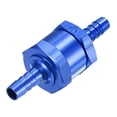 thumbnail image 1 of Uxcell 1 Paquete 1/4" 6mm Válvula de Retención de Aceite de Combustible para Gasolina Diésel Unidireccional Azul, 1 of 6