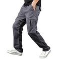 thumbnail image 2 of DPTALR Pantalon de Sport Droit à Poches Multiples Style Été pour Homme, 2 of 5