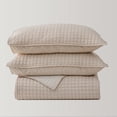 thumbnail image 4 of Wonderful Bedding Luxurious Cotton-Feel Waffle Weave 3-Pieces Quilt Set, 4 of 10