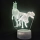 thumbnail image 2 of Lámpara de mesa con luz nocturna, diseño de dinosaurio, LED 3D, para dormitorio infantil, 2 of 2