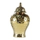 thumbnail image 1 of Jarrón de cerámica para jengibre, florero de cerámica, soporte para plantas de oficina, arreglo floral Dorado, 1 of 9