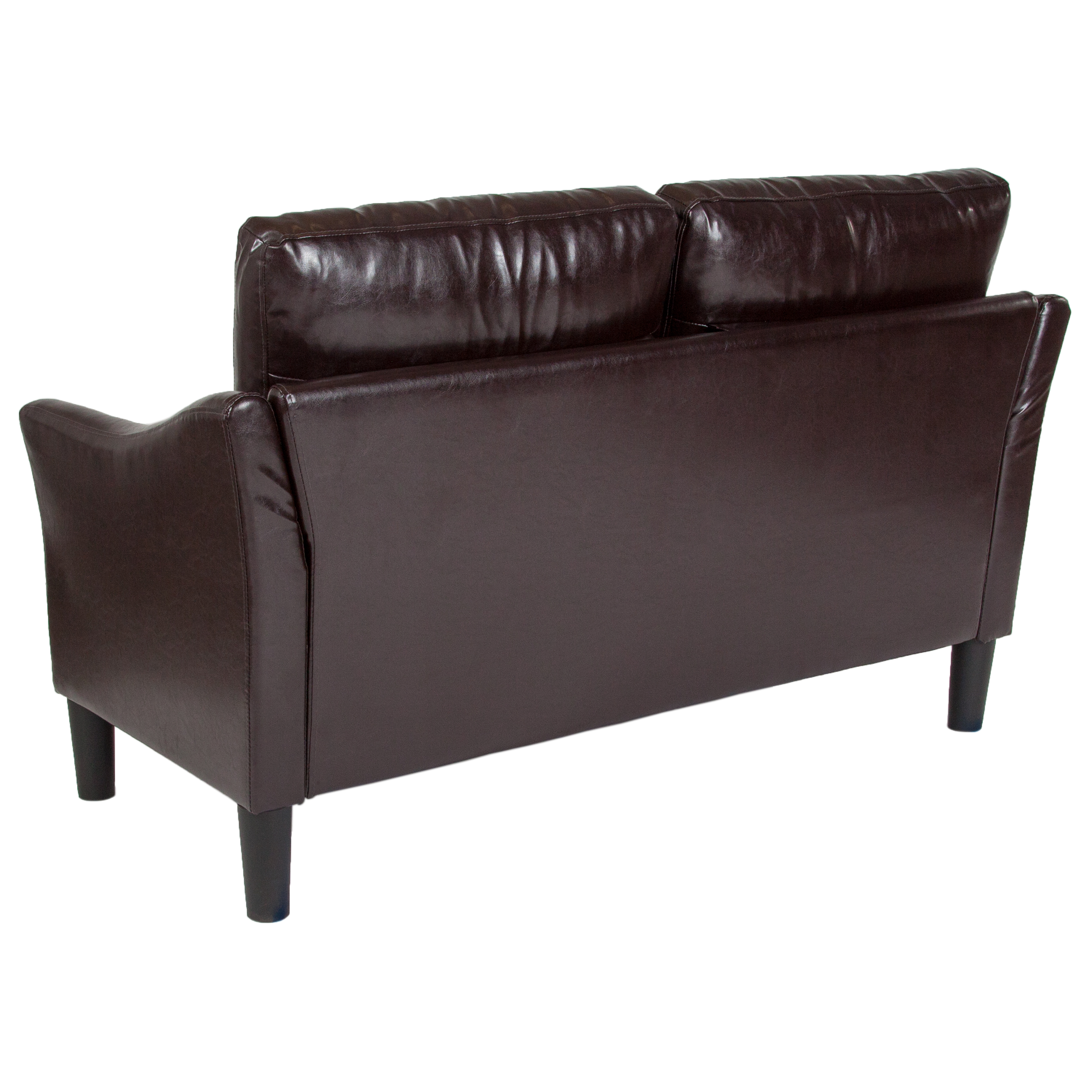 Flash Furniture Asti Upholstered Loveseat in Brown LeatherSoft - image 3 of 5