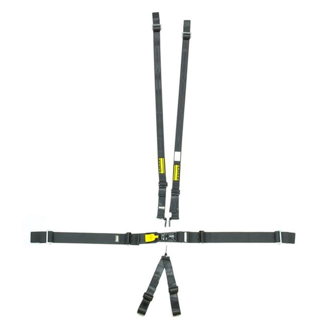 Schroth Racing SRBSR71760H 6-Point Latchlink III Harness System - Pull Up - V-Type - 2 in. Shoulder - Black