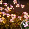 thumbnail image 3 of Aodebiao Solar Garden Light Realistic Butterfly Swaying In Wind Outdoor Decor Stainless Steel Patio Yard Decor Unique Gift Weatherproof, 3 of 8