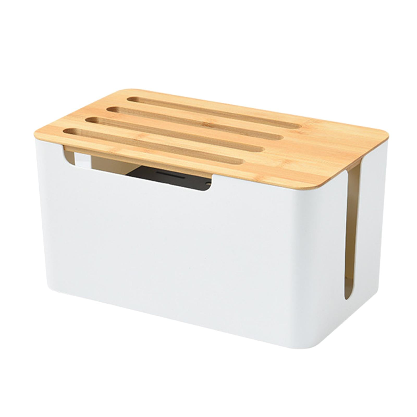 Fiocias Router Shelf Storage Case, Wire Bracket Multifunction Cable Management Organizer