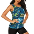 thumbnail image 2 of Bixox Women's Dump Truck Printed Sleeveless Fitness Workout Running Quick-Dry Tank Top, 2 of 7