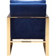 thumbnail image 3 of Moe's Garfield Arm Chair in Blue and Gold, 3 of 3