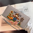 thumbnail image 6 of GEEAD Zip Around Wallet for Women Card Holder Wallet for Women Scarecrow Autumn Harvest Farm Activities Ideal Holiday Gift Travel Accessory, 6 of 10
