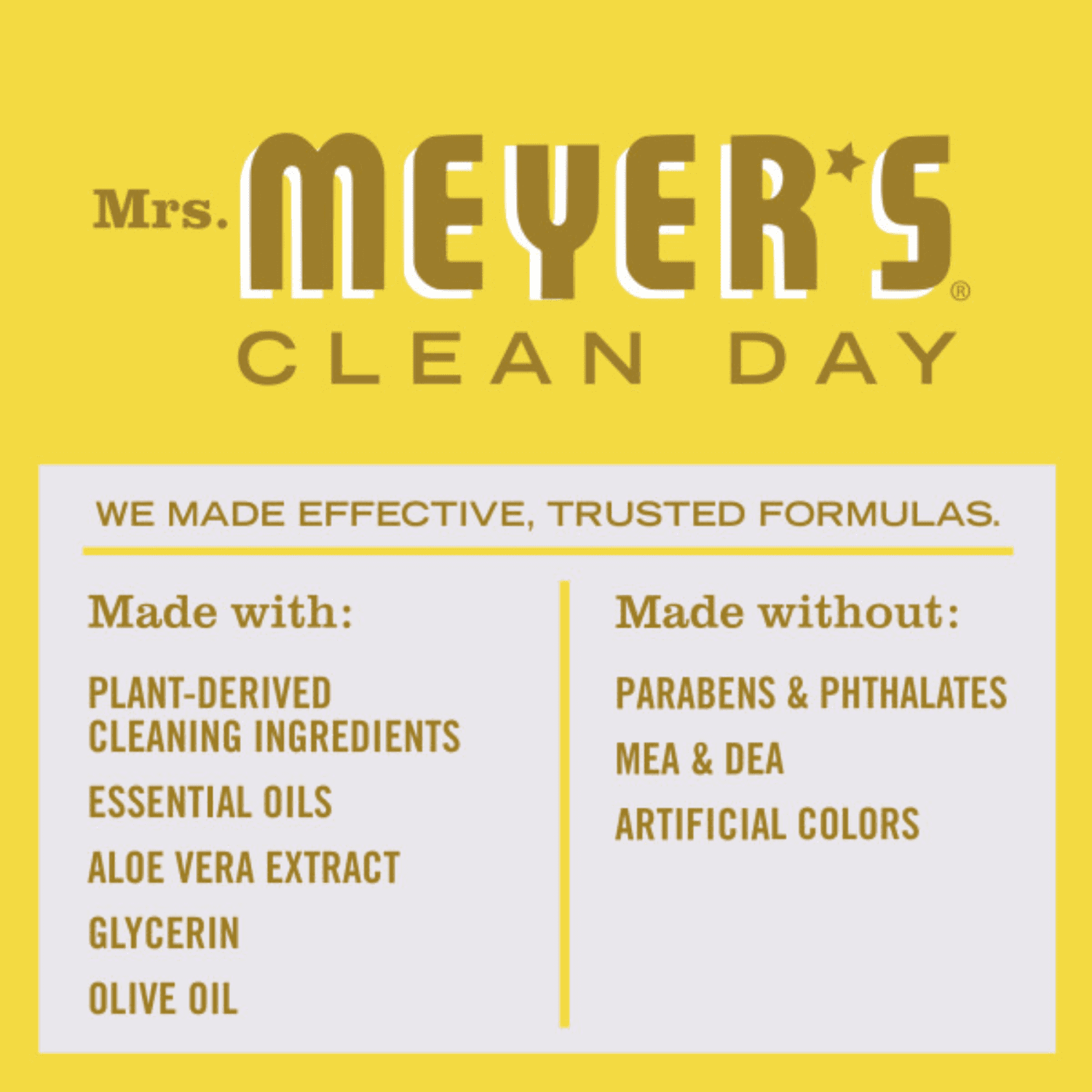 Mrs. Meyer's Clean Day Liquid Hand Soap, Daisy Scent, 12.5 oz (Pack of 4)
