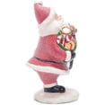 thumbnail image 3 of Transpac Paper 8 in. Red Christmas Pulp Glitter Santa Figurine, 3 of 5
