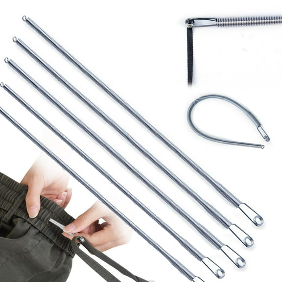 5PCS Spring Drawstring Threader Tool-Rope Threader Clip for Drawstring Replacement for Hoodies,Pants(5)