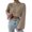 Camel, variant on Wutalume Women's Solid Color Casual Bell Sleeve Knitted Short Sweater, Versatile Flared Sleeve Top, Lightweight Pullover for Transitional Seasons,Camel L