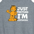 thumbnail image 3 of Garfield - Pretend Im Listening - Women's Racerback Tank Top, 3 of 5