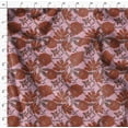 thumbnail image 4 of Soimoi Floral Print,Cotton Cambric, Quilting Fabric Sold by The Yard 42 Inch Wide, Medium Weight Cotton Fabric, SewingSupplies,Rust Brown, 4 of 6