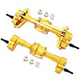 thumbnail image 2 of Vogacara RCGOFFLOW-actualización de pieza de coche de control remoto, eje trasero, mejora el eje trasero de control remoto para 1/24 FMS FCX18 Kits de construcción modelo Dorado, 2 of 6