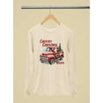 thumbnail image 3 of Country Christmas Wishes Truck Women's Long Sleeve, 3 of 4